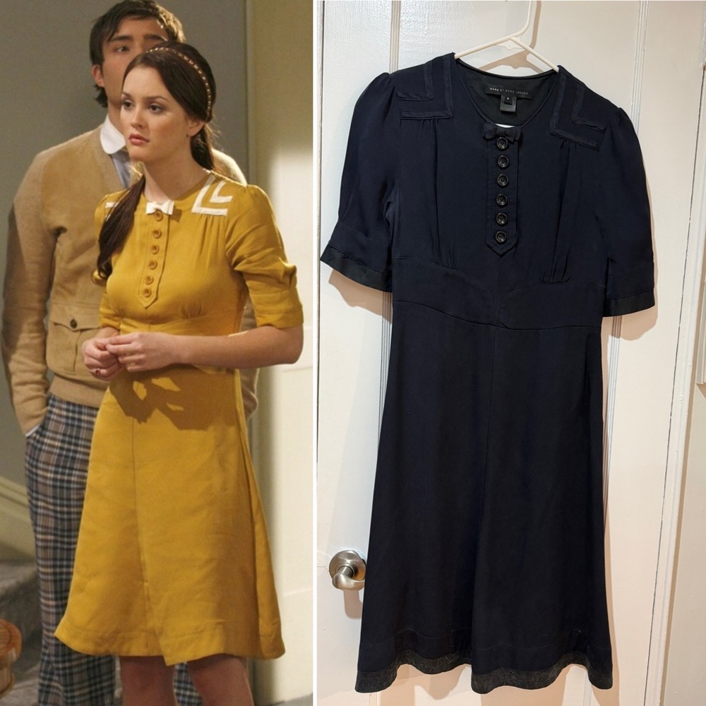Marc by Marc Jacobs navy blue dress size 6 ASO Gossip Girl Blair Waldorf